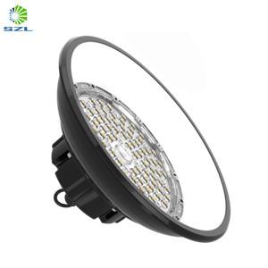 150W Black Round Warehouse Aluminum Housing UFO LED High Bay Light