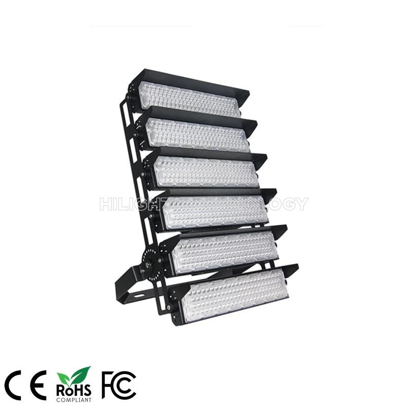Meanwell driver AC100-305V 1500W led high mast stadium light