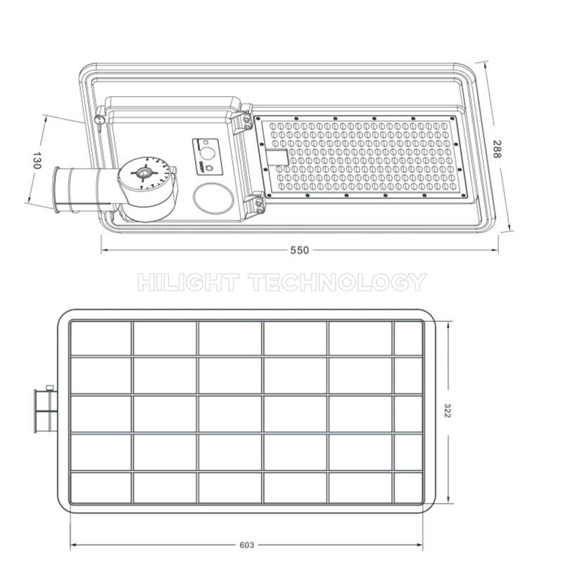 solar street light company 100 watts solar light street light